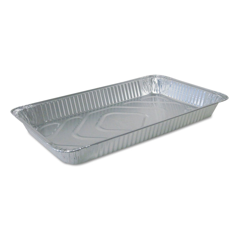 Durable Packaging Aluminum Steam Table Pans, Full-Size Medium—228 oz., 2.19" Deep, 12.81 x 20.75, 50/Carton