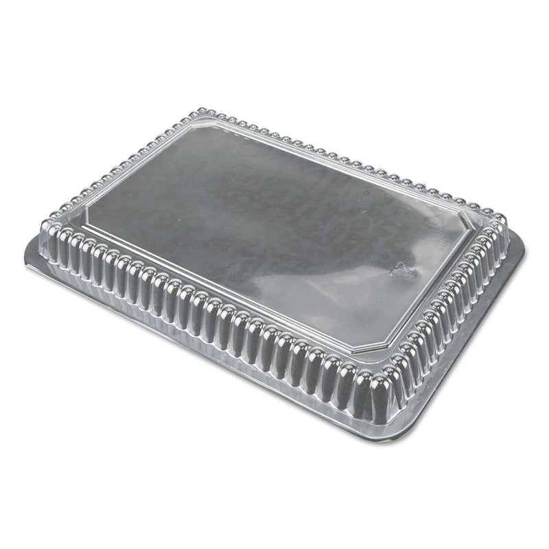 Durable Packaging Dome Lids for 1.5 lb, 2 lb and 2.25 lb Oblong Containers, 7.94 x 5.44, Clear, Plastic, 500/Carton