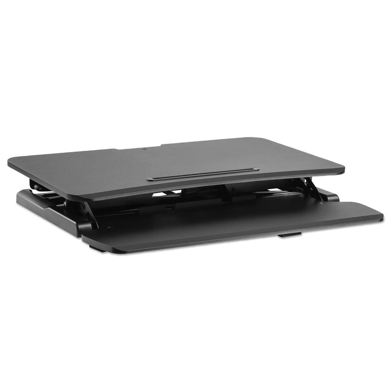 Alera AdaptivErgo Two-Tier Sit-Stand Lifting Workstation, 31.5" x 26.13" x 4.33" to 19.88", Black