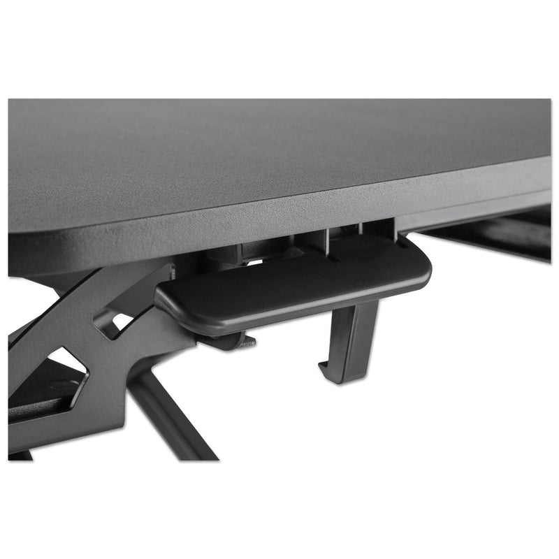 Alera AdaptivErgo Two-Tier Sit-Stand Lifting Workstation, 31.5" x 26.13" x 4.33" to 19.88", Black