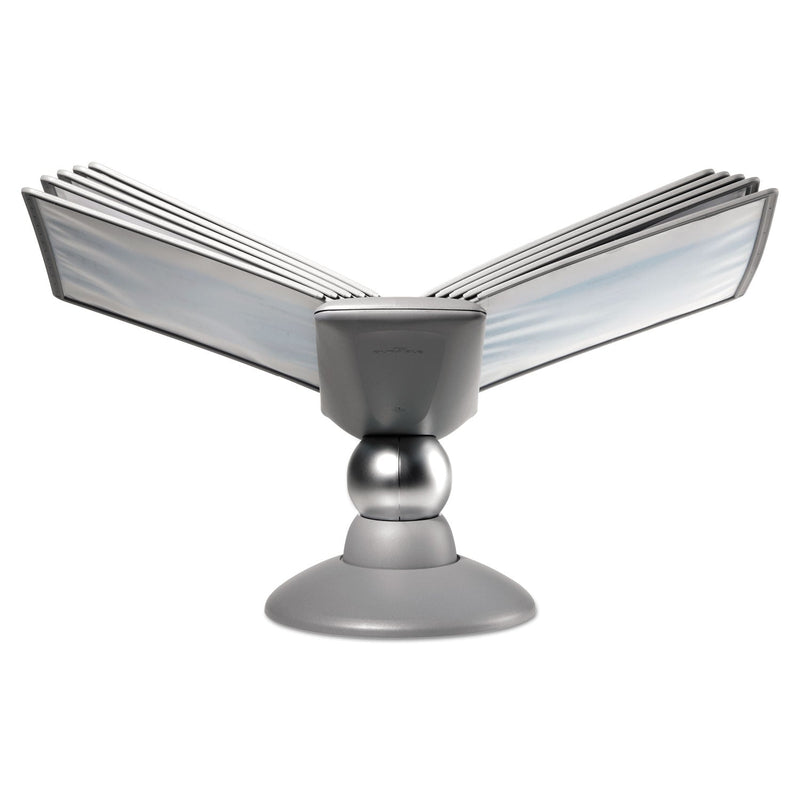 Durable SHERPA Motion Desk Reference System, 10 Panels, Gray Borders