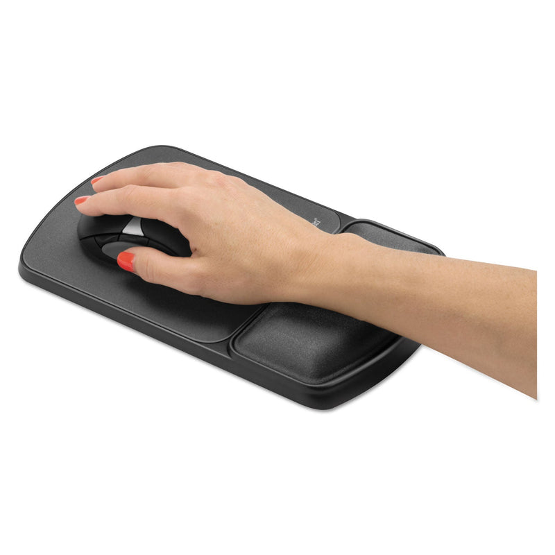 Fellowes Mouse Pad with Wrist Support with Microban Protection, 6.75 x 10.12, Graphite