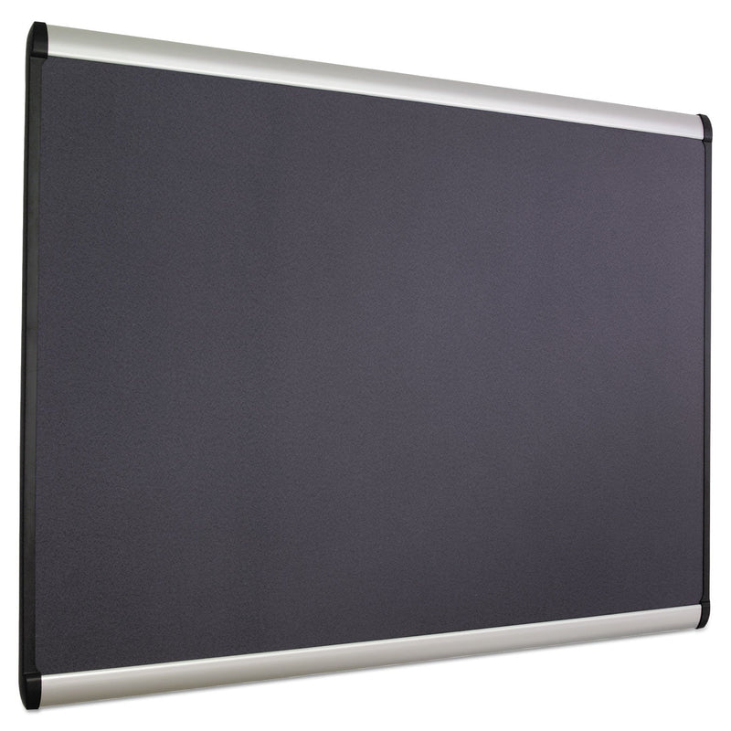 Quartet Prestige Plus Magnetic Fabric Bulletin Board, 48 x 36, Aluminum Frame