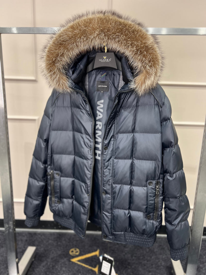 Genuine Fur Trim Sorona® Insulated Puffer Jacket