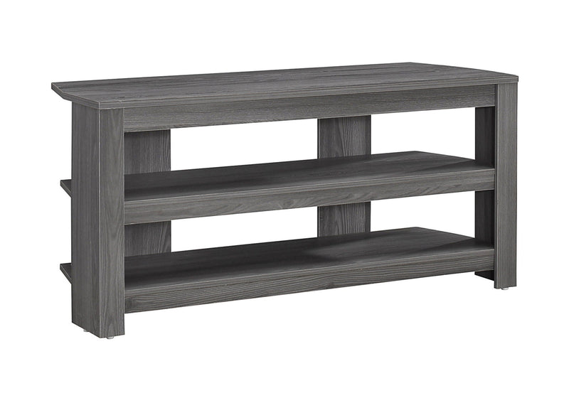 TV Stand, Console, Media Entertainment Center, 3 Storage Shelves