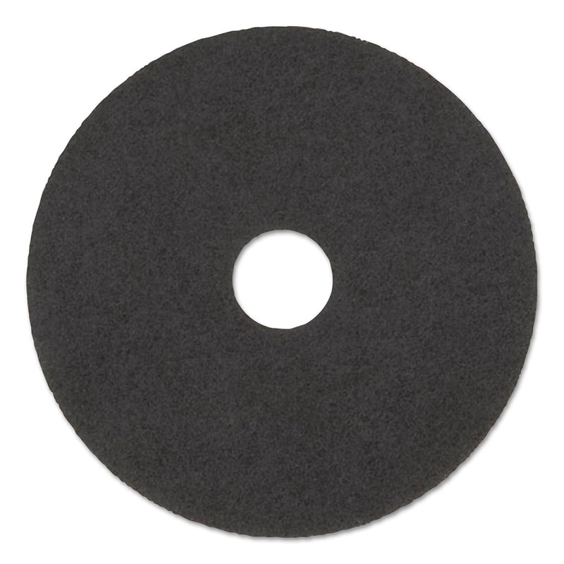 Boardwalk High Performance Stripping Floor Pads, 19" Diameter, Black, 5/Carton