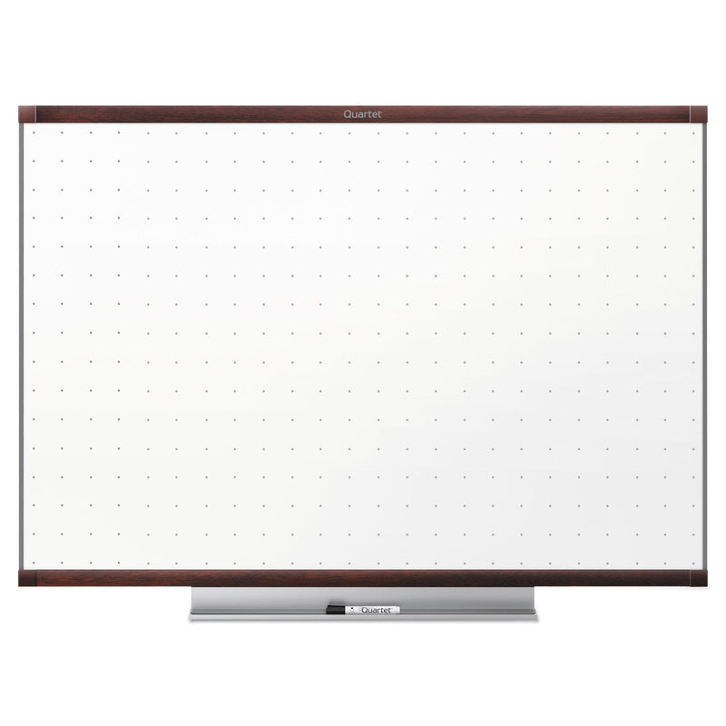 Quartet Prestige 2 Total Erase Whiteboard, 72 x 48, Mahogany Color Frame
