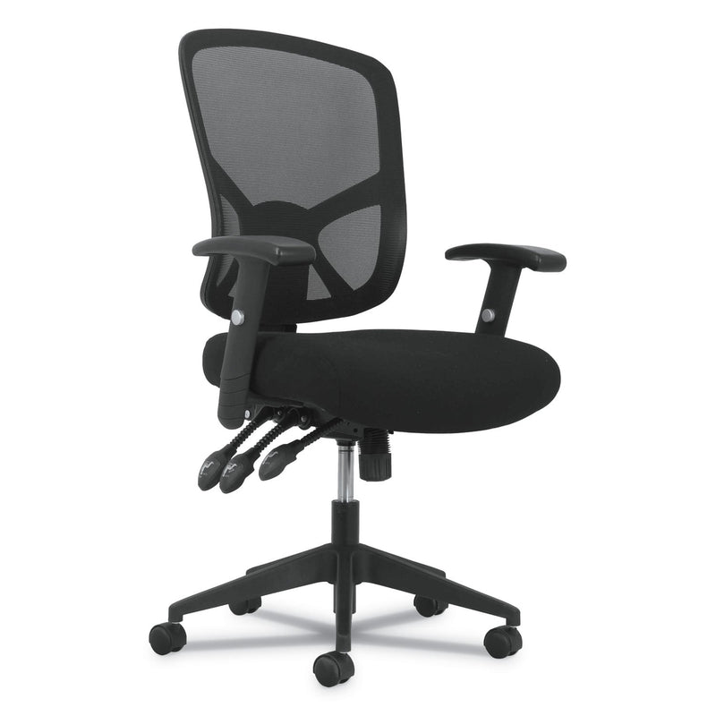 Sadie 1-Twenty-One High-Back Task Chair, Supports Up to 250 lb, 16" to 19" Seat Height, Black