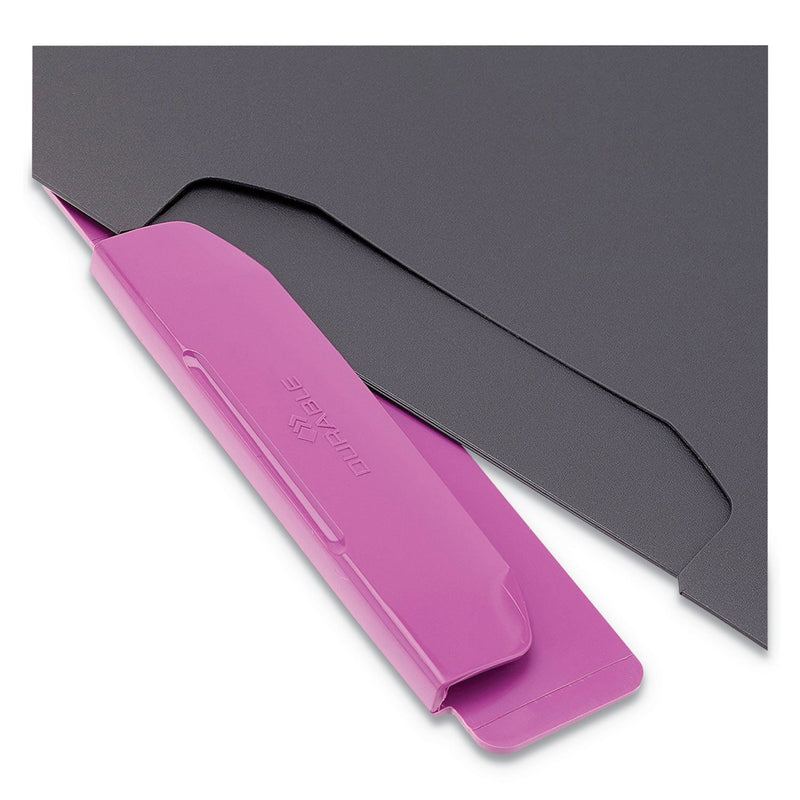 Durable DURASWING Report Cover, Clip Fastener, 8.5 x 11, Graphite/Graphite, 5/Pack