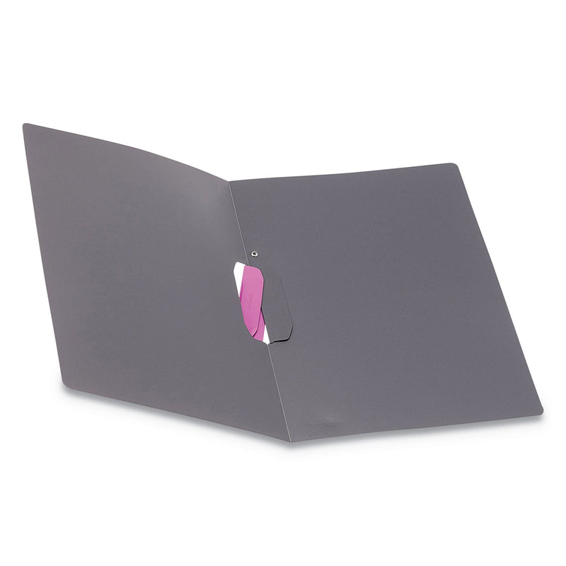 Durable DURASWING Report Cover, Clip Fastener, 8.5 x 11, Graphite/Graphite, 5/Pack