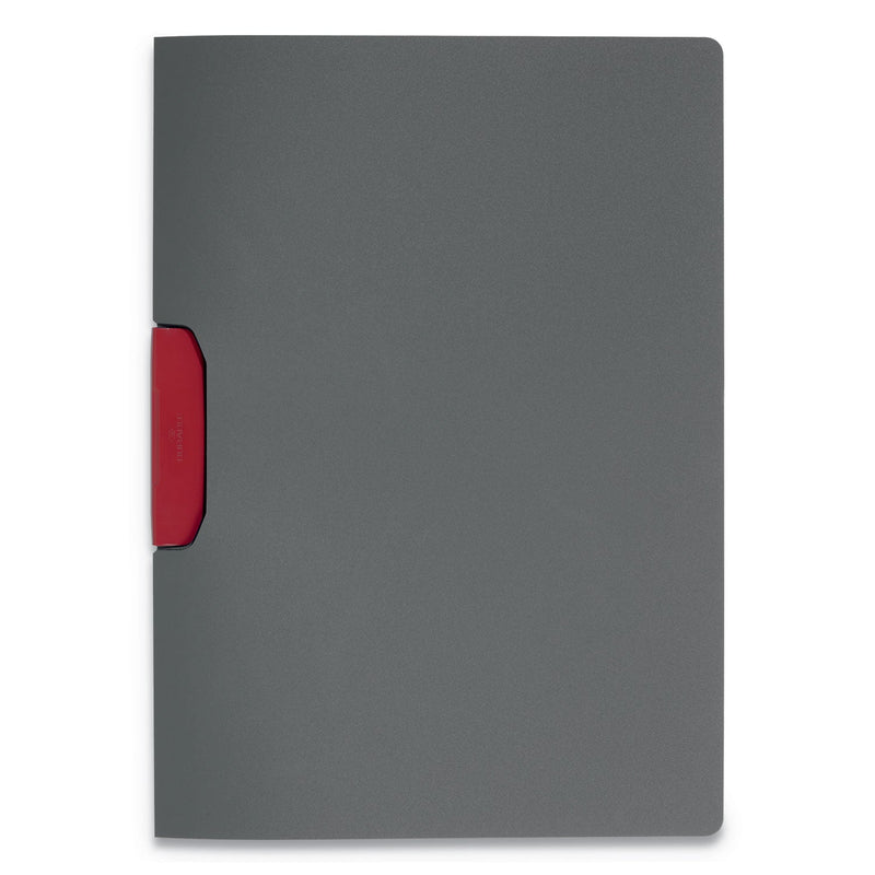 Durable DURASWING Report Cover, Clip Fastener, 8.5 x 11, Graphite/Graphite, 5/Pack