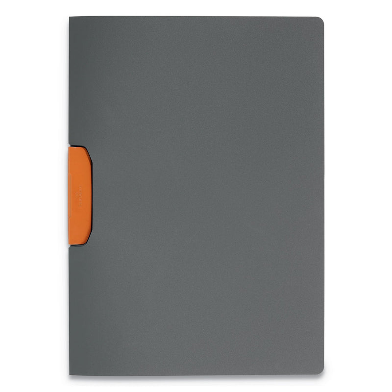 Durable DURASWING Report Cover, Clip Fastener, 8.5 x 11, Graphite/Graphite, 5/Pack