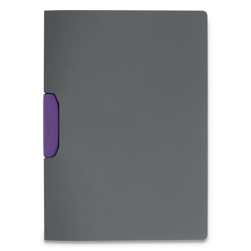 Durable DURASWING Report Cover, Clip Fastener, 8.5 x 11, Graphite/Graphite, 5/Pack