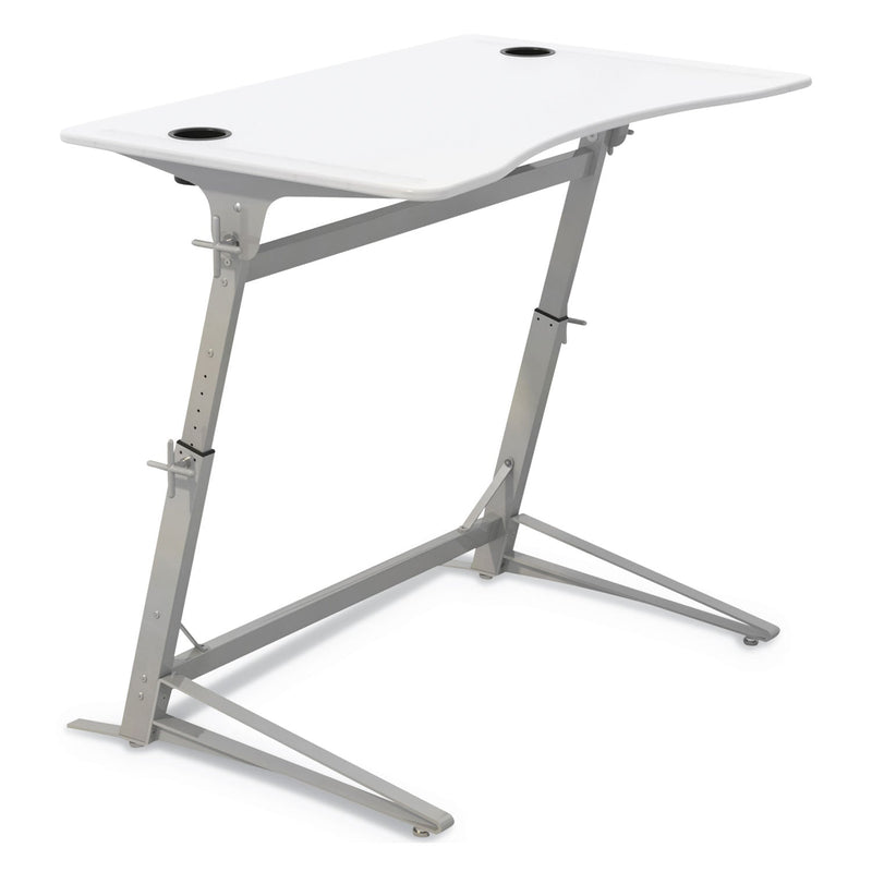 Safco Verve Standing Desk, 47.25" x 31.75" x 36" to 42", White