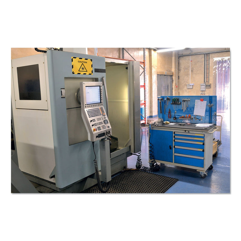 Durable DURAFRAME Security Magnetic Sign Holder, 8.5 x 11, Yellow/Black Frame, 2/Pack