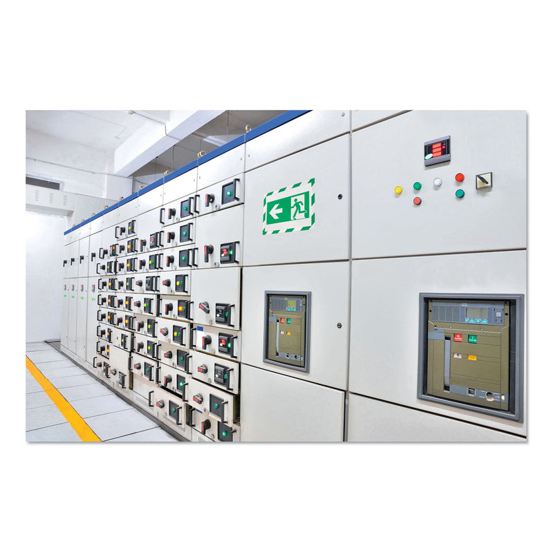 Durable DURAFRAME Security Magnetic Sign Holder, 8.5 x 11, Green/White Frame, 2/Pack