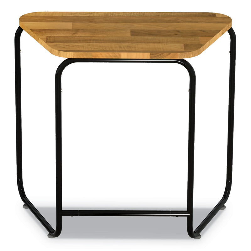 Safco Single Work Table, Trapezoid, 28.75w x 16d x 26h, Natural