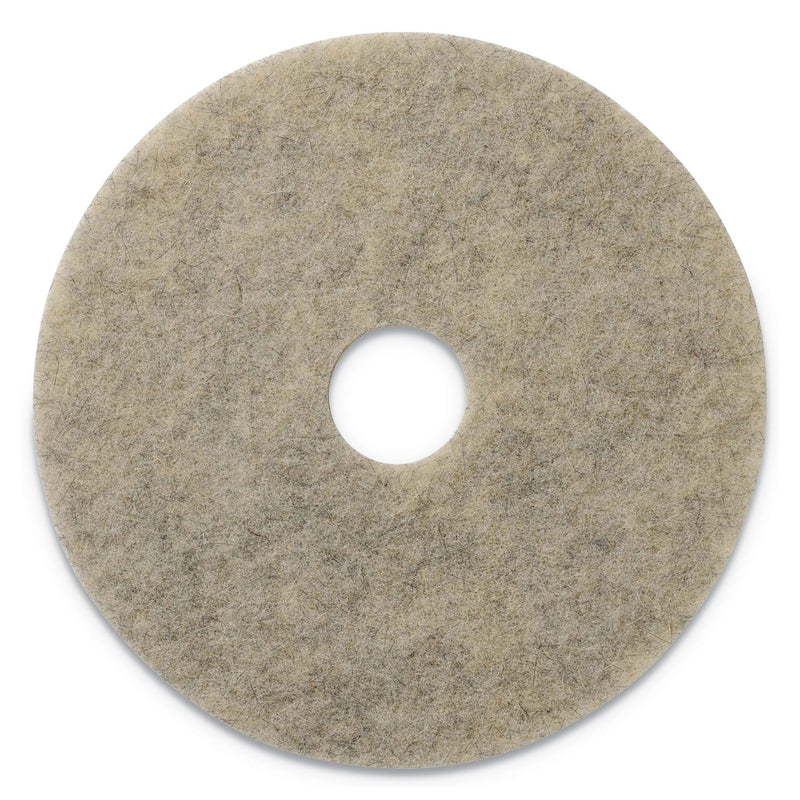 Americo Porko Plus Burnishing Pads, 27" Diameter, Brown, 2/Carton