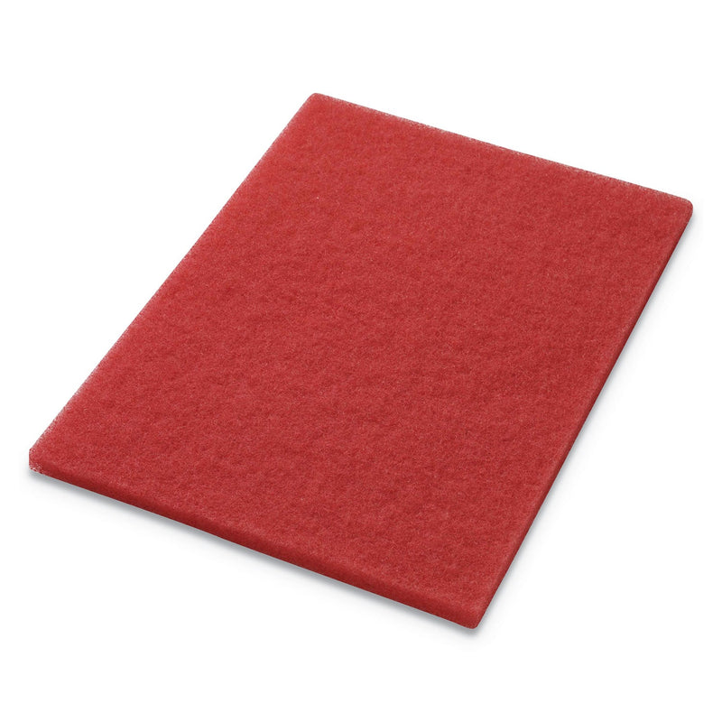 Americo Buffing Pads, 14 x 20, Red, 5/Carton