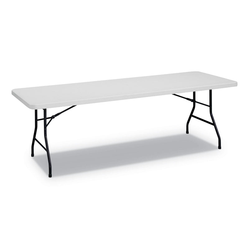 Alera Rectangular Plastic Folding Table, 96w x 30d x 29.25h, Gray