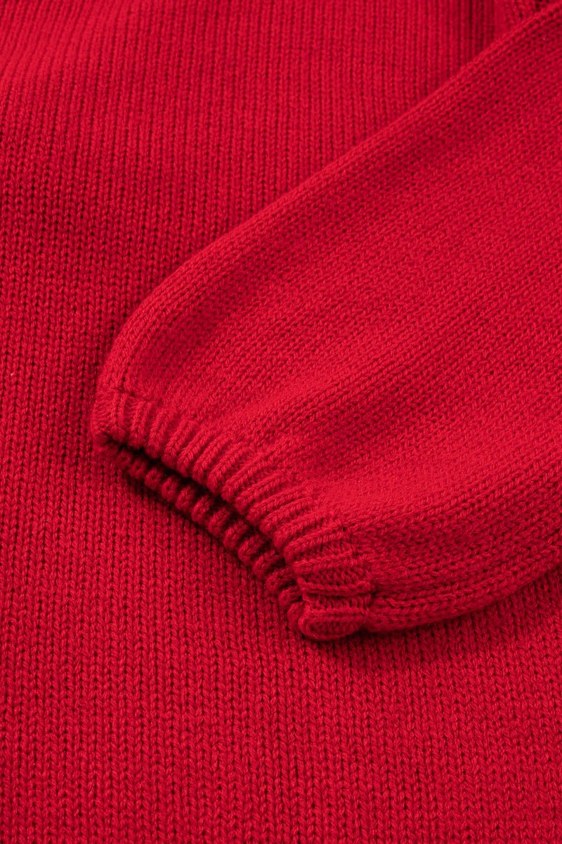 Addison Backless Bubble Sleeve Sweater