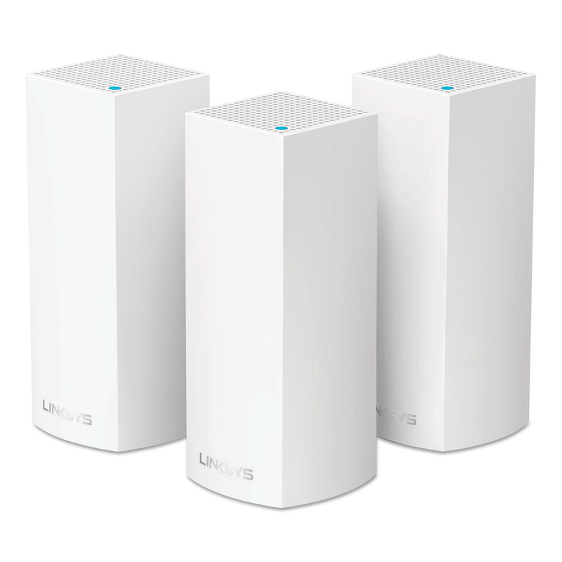 LINKSYS Velop Whole Home Mesh Wi-Fi System, 1 Port, Tri-Band 2.4 GHz/5 GHz