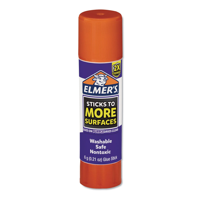 Elmer's Extra-Strength School Glue Sticks, 0.21 oz, Dries Clear, 60/Pack