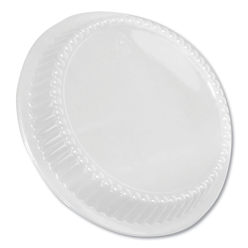 Durable Packaging Dome Lids for 8" Round Containers, 8" Diameter x 1.56"h, Clear, Plastic, 500/Carton