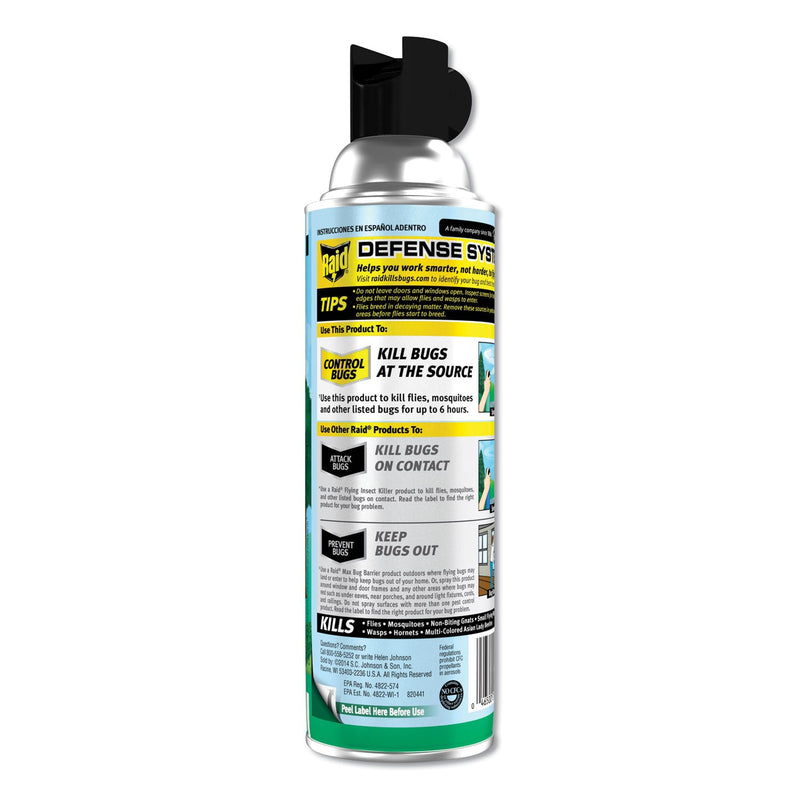 Raid Yard Guard Fogger, 16 oz Aerosol Spray, 12/Carton