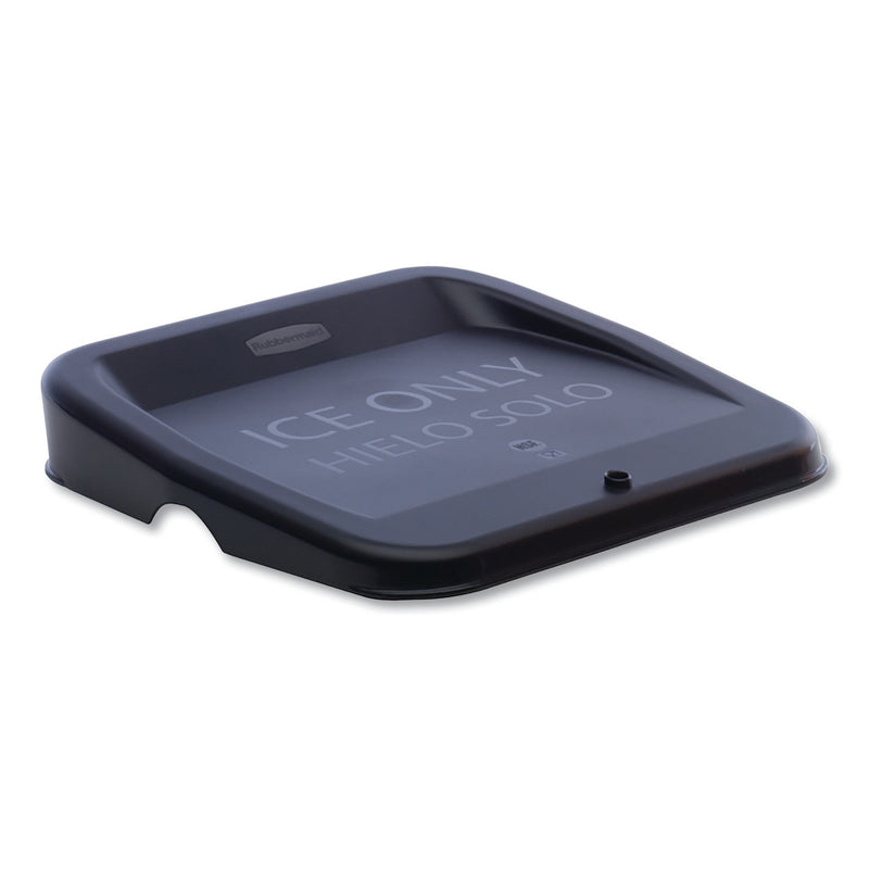Rubbermaid Ice Tote Lid, Black, 4/Carton