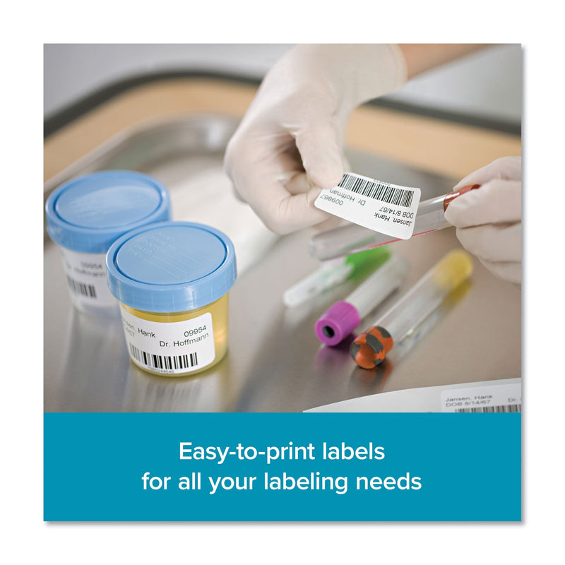 DYMO LW Multipurpose Labels, 1" x 2.13", White, 500 Labels/Roll, 6 Rolls/Pack