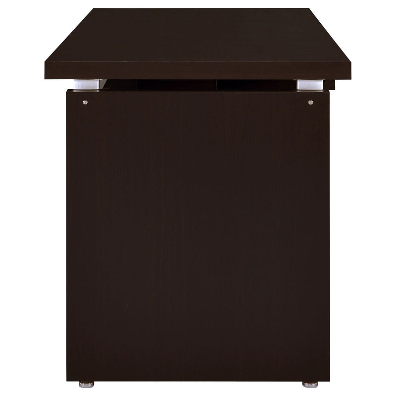 Skylar 55-inch Computer Desk with Keyboard Drawer Cappuccino