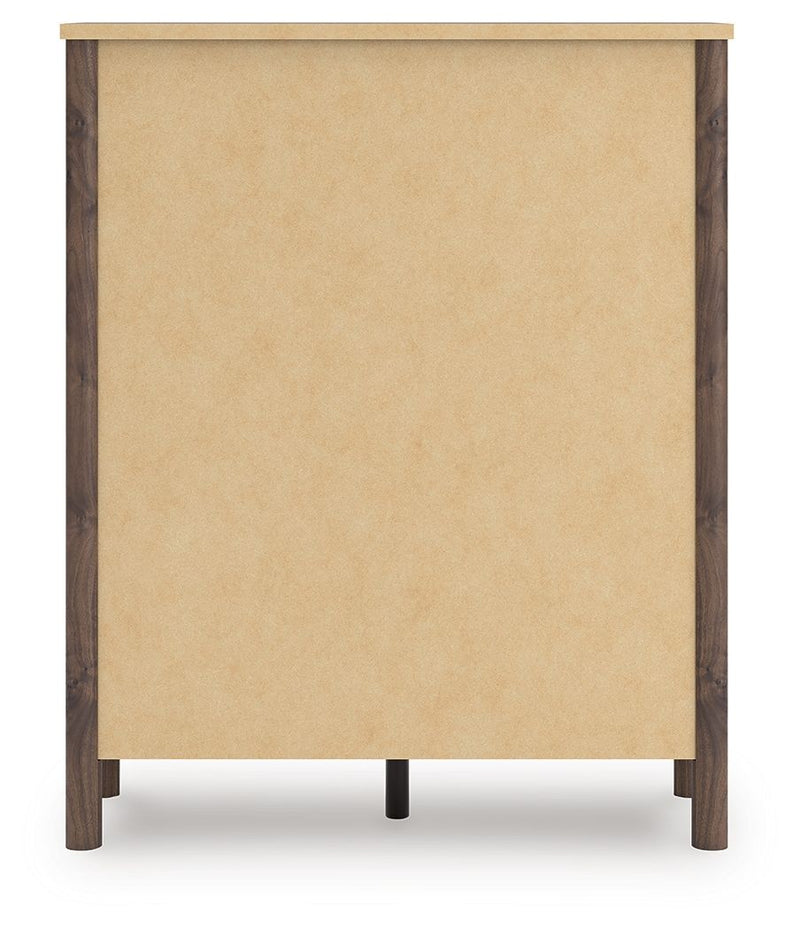 Pamytta - Five Drawer Wide Chest - Brown