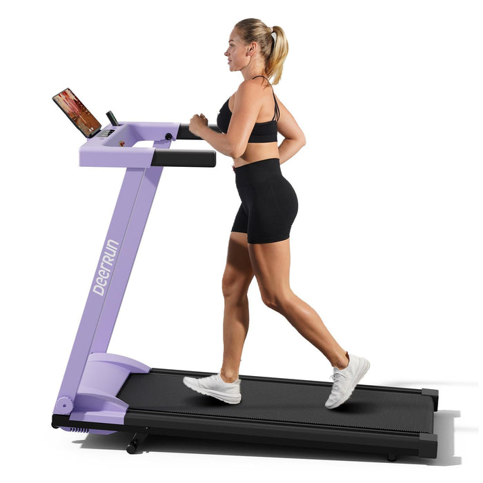 DeerRun A1 Pro Move+ 6% Incline Foldable Treadmill——Upgraded Chip & NFC Support | 350Lbs, 10mph