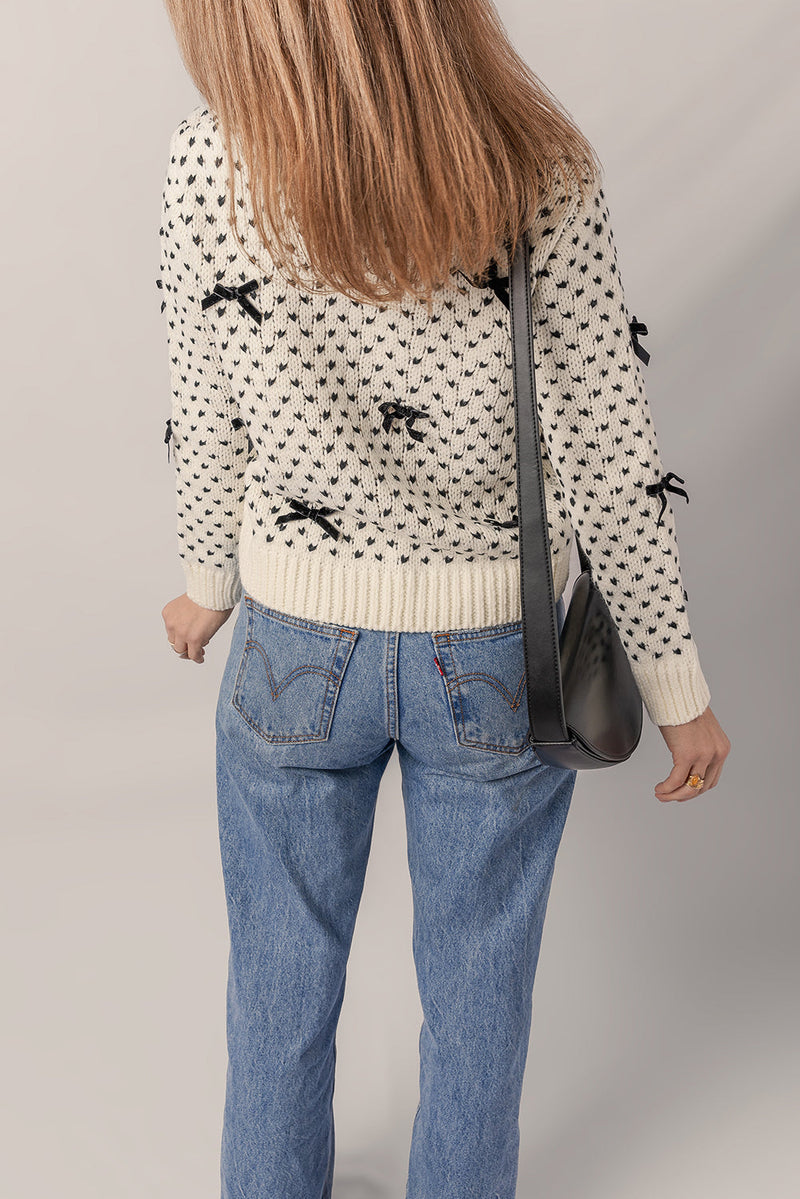 Scarlett Contrast Ribbed Edge Sweater