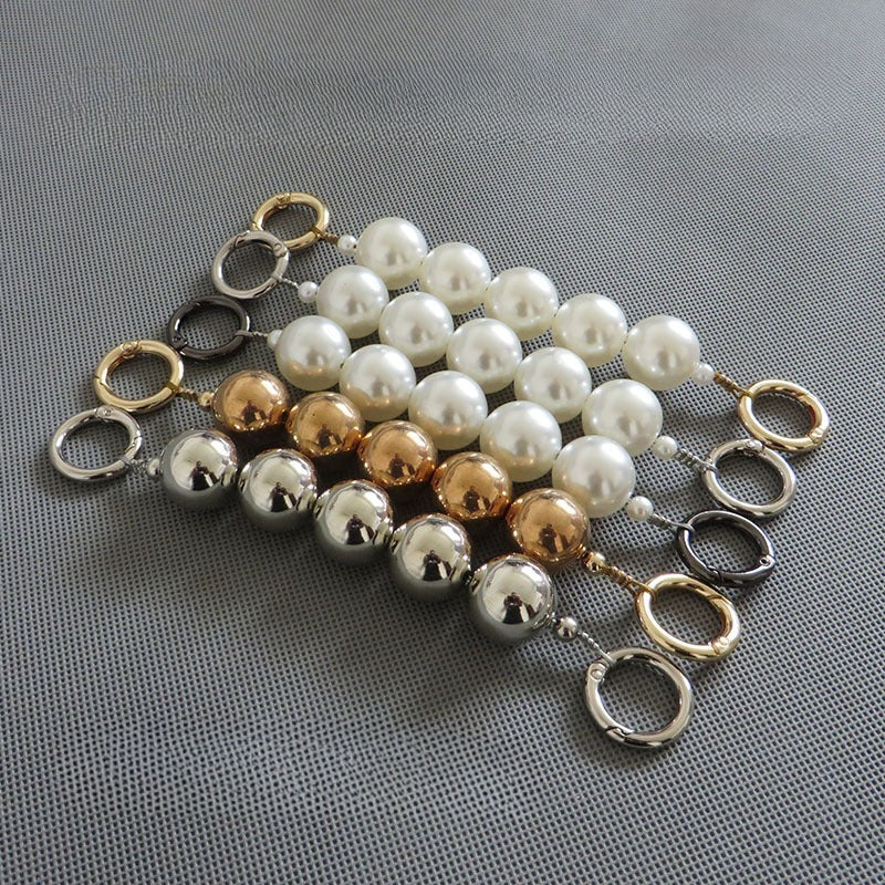 Pearl Strap Purse Handle Pearl Extension Chain Strap