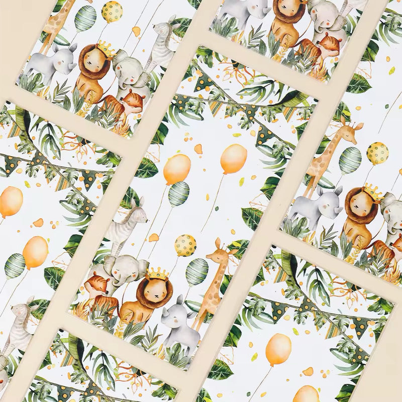 Safari Party Favors for Birthday - Jungle Treat Bags 10-Pack