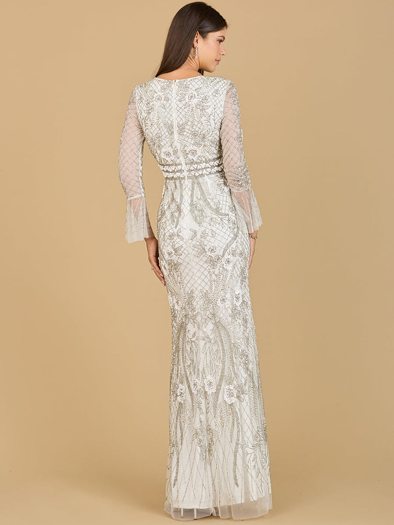 Lara 33435 - Long Sleeve Ethereal Bridal Gown