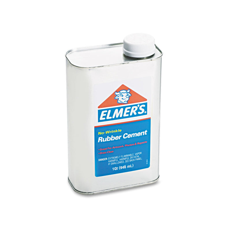 Elmer's Rubber Cement, 32 oz, Dries Clear