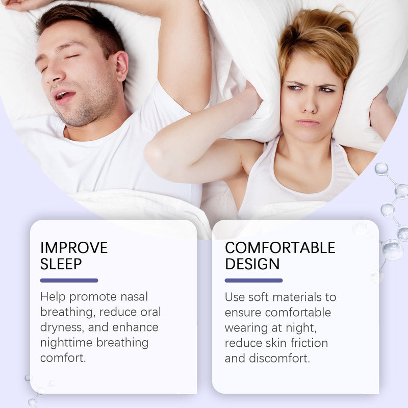 Anti-Snoring Mouth Tape – Night Relief Adhesive Sleep Strips