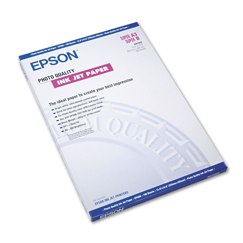 Epson Matte Presentation Paper, 4.9 mil, 13 x 19, Matte Bright White, 100/Pack