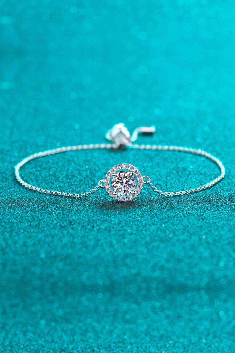 Adored All For Fun 1 Carat Moissanite Bracelet – Elegant 925 Sterling Silver Design See size chart under “more details”