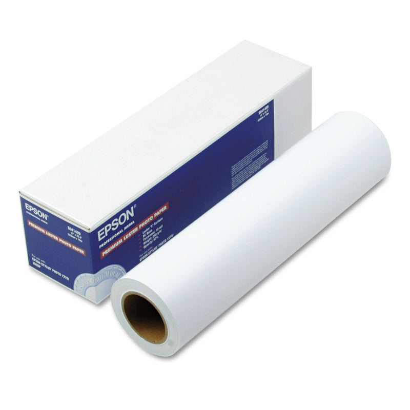 Epson Premium Luster Photo Paper Roll, 10 mil, 13" x 32.8 ft, Premium Luster White