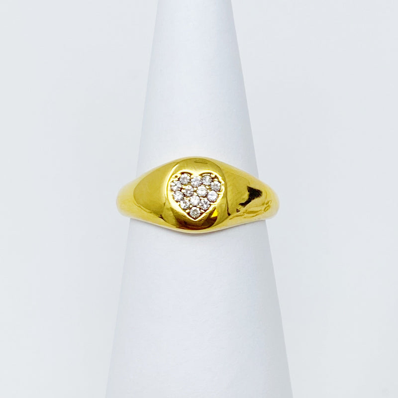 Shine Me Initial Ring