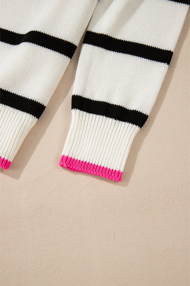 Avery Contrast Drop Shoulder Sweater