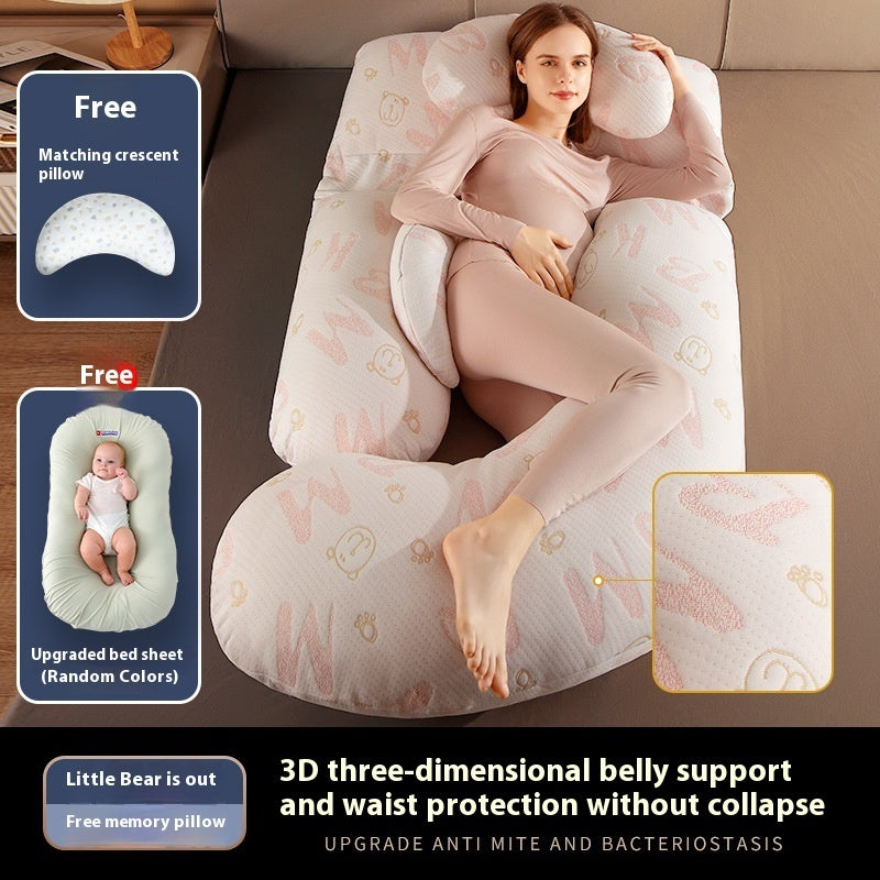 Maternity Pillow – Waist Support Side-Sleeping Cushion for Pregnancy Comfort