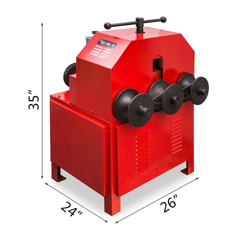 35" Heavy-Duty Electric Multi-Function Industrial Square Pipe Tube Bender Machine W/ Die Set (SAK16482)