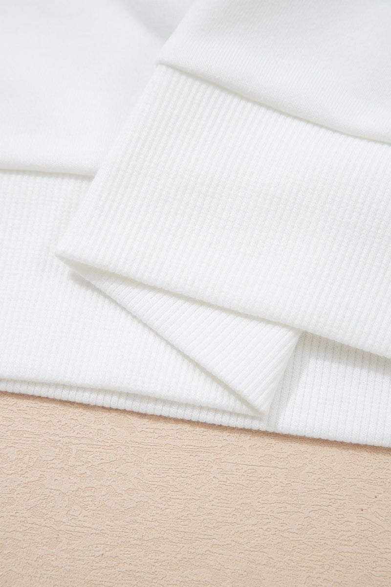 Esme Striped Puff Sleeve Sweatshirt