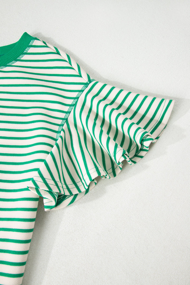 Sol Ruffle Short Sleeve Top