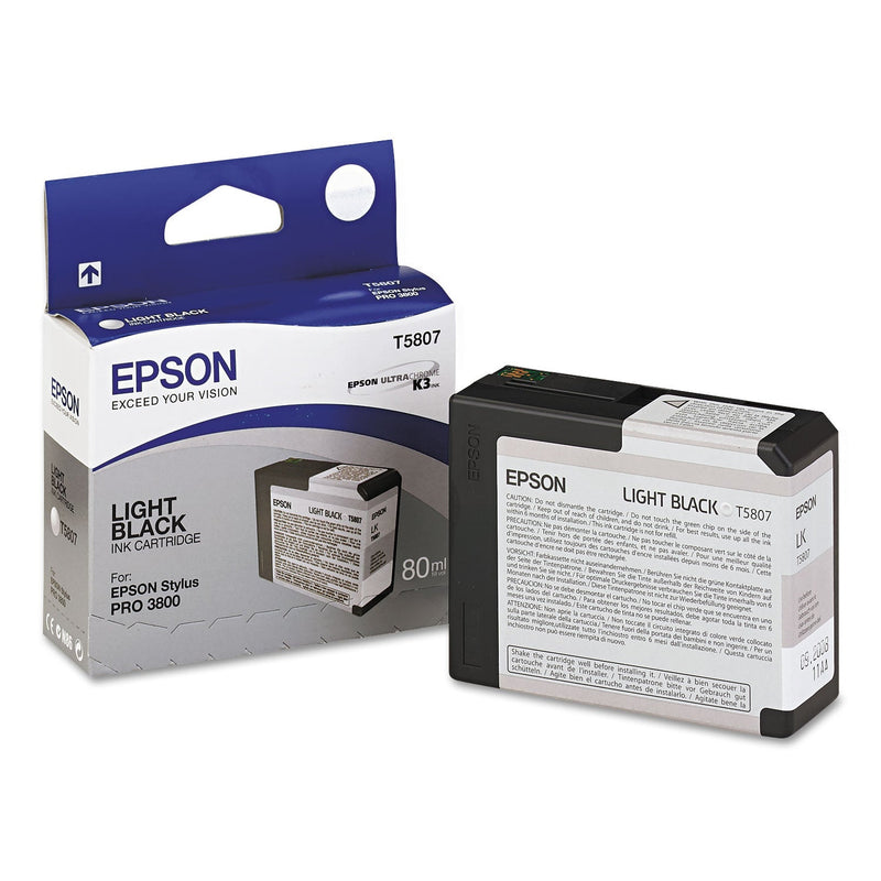 Epson T580700 UltraChrome K3 Ink, Light Black